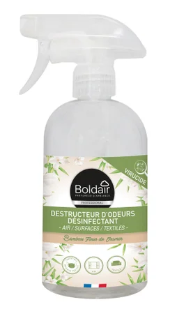 Destructeur d'odeur, désinfectant, BOLDAIR, jasmin, 500 ml
