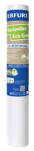 Papier vinyle à peindre revêtement de rénovation sur intissé 150 g/m² variovlies