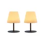 Lampe extérieur Twins, IP44, H.16 cm rechargeable USB 110 Lm intensité variable, lot de 2, LUMISKY