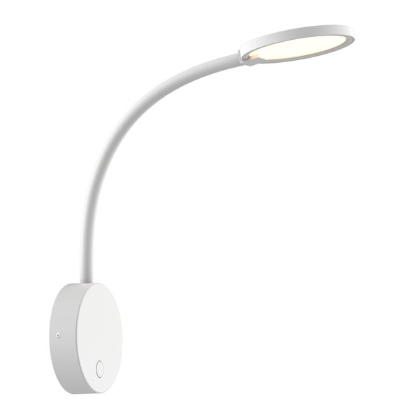 Applique, design métal blanc led integree 480Lm interrupteur, INSPIRE STARLA, 3000K