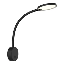 Applique design STARLA, métal noir led integree + interrupteur, 480Lm 3000K, INSPIRE