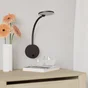 Applique design STARLA, métal noir led integree + interrupteur, 480Lm 3000K, INSPIRE