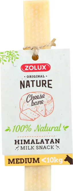 Friandise chien médium < 10kg Cheese Bone l14xp2,4xh2,4cm