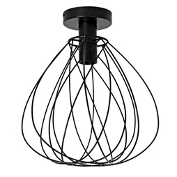 Plafonnier E27 design fer MERONE diam. 32 cm INSPIRE