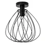 Plafonnier E27 design fer MERONE diam. 32 cm INSPIRE