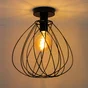 Plafonnier E27 design fer MERONE diam. 32 cm INSPIRE