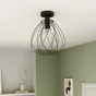 Plafonnier E27 design fer MERONE diam. 32 cm INSPIRE