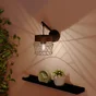 Applique, design métal noir/bois INSPIRE Kanel