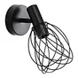 Spot, design, fer noir mat e14, INSPIRE Merone