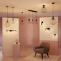 Spot, design, fer noir mat e14, INSPIRE Merone