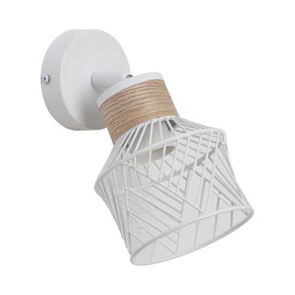 Spot, métal blanc E27, INSPIRE KANEL