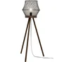 Lampadaire trépied, design bois, INSPIRE Kanel, H.114cm