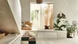 Lampadaire trépied, design bois, INSPIRE Kanel, H.114cm