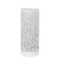 Lampe de table e27 fer blanc mat, INSPIRE Frella, H.30cm H.28.5 cm