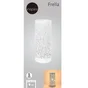 Lampe de table e27 fer blanc mat, INSPIRE Frella, H.30cm H.28.5 cm