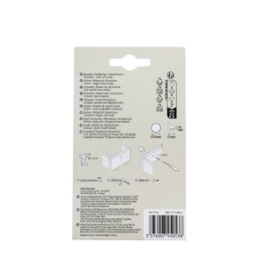Lot de 4 boutons de meuble ronds Benny, aluminium noir peint, Diam.25 mm