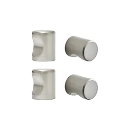 Bouton Omna nickel brossé lot de 4, INSPIRE