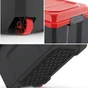 Malle à roulettes Locker noir et rouge 135L