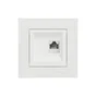 Prise rj45 complet Miluz, SCHNEIDER ELECTRIC, blanc