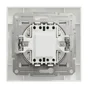 Interrupteur va-et-vient lumineux complet Miluz, SCHNEIDER ELECTRIC, blanc