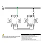 Interrupteur va-et-vient lumineux complet Miluz, SCHNEIDER ELECTRIC, blanc