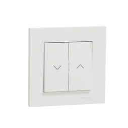 Interrupteur volet roulant complet Miluz, SCHNEIDER ELECTRIC, blanc