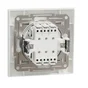 Interrupteur volet roulant complet Miluz, SCHNEIDER ELECTRIC, blanc