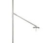 Lampadaire avec liseuse Mirasol, nickel, 1960lm, H.180 cm