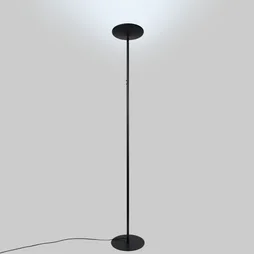 Lampadaire LED droit, design métal noir, INSPIRE Mirasol, 1960lm