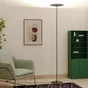 Lampadaire LED droit, design métal chromée mat, INSPIRE Mirasol, 1960lm