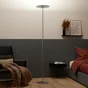 Lampadaire LED droit, design métal chromée mat, INSPIRE Mirasol, 1960lm