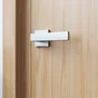 Ensemble de porte sur rosace Abby INSPIRE, nickel satiné sans trou