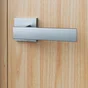 Ensemble de porte sur rosace Abby INSPIRE, nickel satiné sans trou