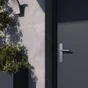 2 poignees de porte Eden trou de cylindre INSPIRE, zamak entraxe 195 mm