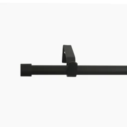 Kit de tringle a rideau Cap Diam.13/16 mm Noir fonce 120-210 cm