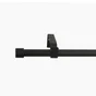 Kit de tringle a rideau Cap Diam.13/16 mm Noir fonce 120-210 cm