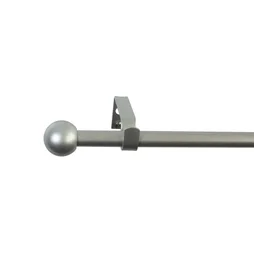 Kit de tringle à rideau Ball diam. 13-16 mm argent naturel 120-210 cm