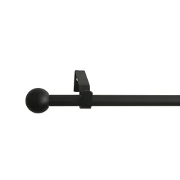 Kit de tringle a rideau Ball Diam.13/16 mm Noir fonce 120-210 cm