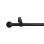 Kit de tringle a rideau Ball Diam.13/16 mm Noir fonce 120-210 cm