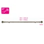 Kit de tringle a rideau Ball Diam.19 mm Dore antique 120-210 cm