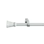 Kit de tringle a rideau Lystel Diam.16 mm Blanc antique mat 120-210 cm