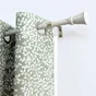 Kit de tringle a rideau Lystel Diam.16 mm Blanc antique mat 120-210 cm