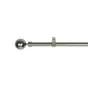 Kit de tringle à rideau Ball Diam.19 mm Nickel mat 160-300 cm
