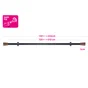 Kit de tringle à rideau Crip Diam.19 mm Noir mat 120-210 cm