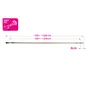 Kit de tringle a rideau Pommel Diam.16 mm Nickel mat 120-210 cm