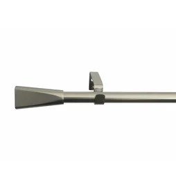 Kit de tringle a rideau Pom Diam.16 mm Nickel mat 160-300 cm