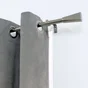 Kit de tringle a rideau Pom Diam.16 mm Nickel mat 160-300 cm