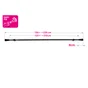 Kit de tringle à rideau Pommel diam.16/19 mm noir mat 120-210 cm