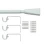 Kit de tringle à rideau Pommel diam.16/19 mm blanc mat 160-300 cm