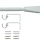 Kit de tringle à rideau Pommel diam.16/19 mm blanc mat 120-210 cm